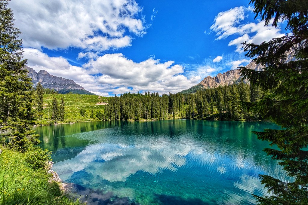 Lago di Carezza, Trentino-Alto-Adige, Italy.